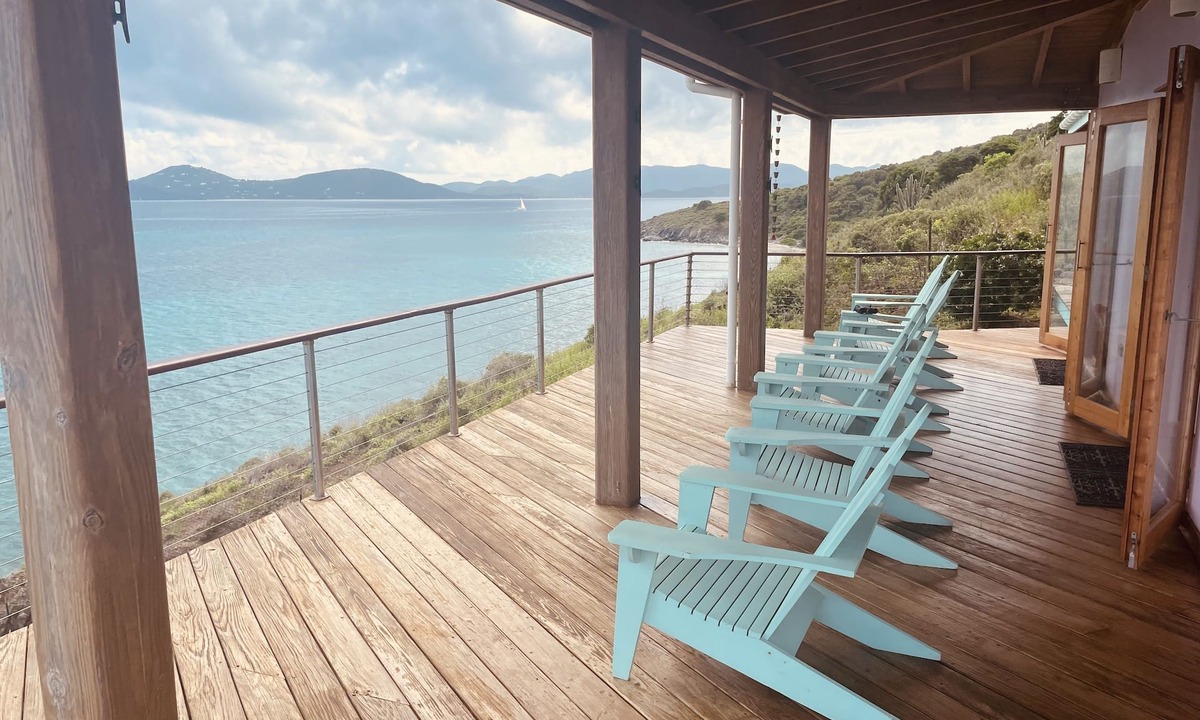 Jost Van Dyke House | Fabulous waterfront villa in JVD with two en-suite air conditioned bedrooms.