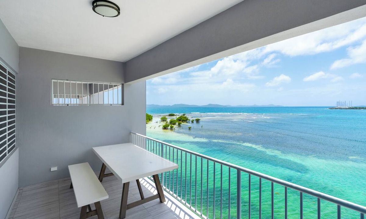 Road Town Apartment | Waterfront 2BR/2BA calm bay views plus dock access Tortola