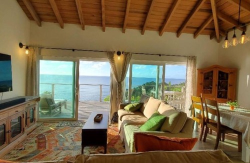 Virgin Gorda Villa | 2BR beachside villa with stunning sunset/ocean views from deck and pool