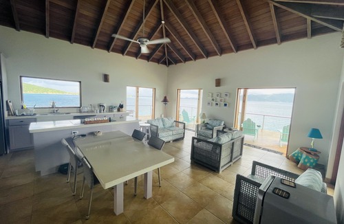 Jost Van Dyke House | Fabulous waterfront villa in JVD with two en-suite air conditioned bedrooms.