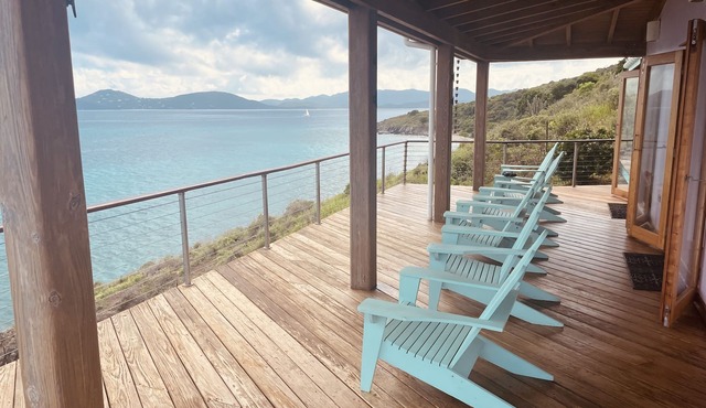 Fabulous waterfront villa in JVD with two en-suite air conditioned bedrooms. in Jost Van Dyke