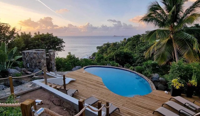 Oceanfront Home Private Pool Walk To Beach in Virgin Gorda