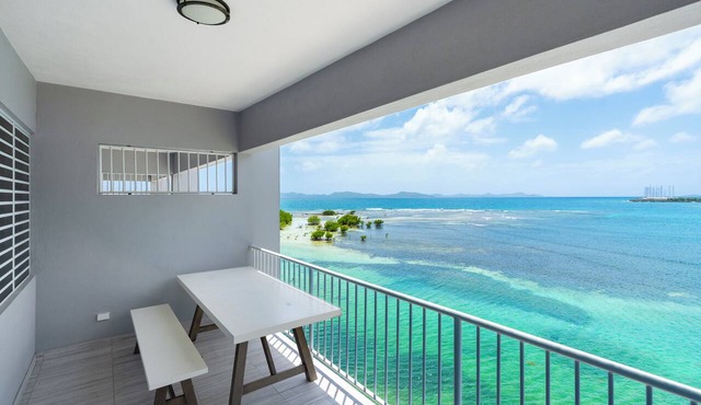 Waterfront 2BR/2BA calm bay views plus dock access Tortola in Road Town
