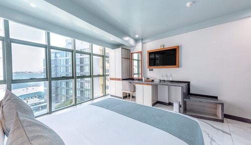 Deluxe Double Room, Partial Ocean View