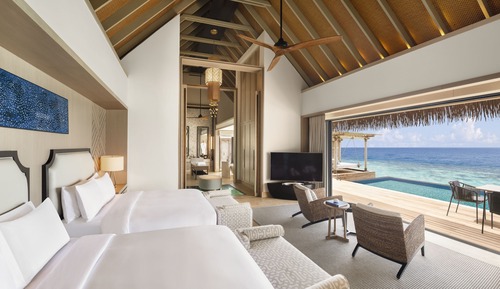 Two Queen Bedded Grand Overwater Villa with Pool