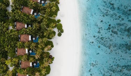 Duplex Two Bedroom Beach Sunset Villa with private pool & free access to VIP seaplane lounge on arrival with $50 Spa credit & kids stay & dine free