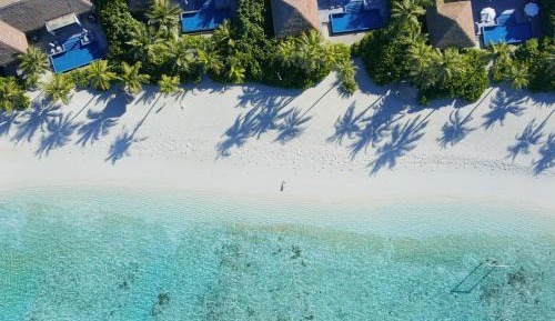 Two Bedroom Beach Sunset Villa with private pool & free access to VIP seaplane lounge on arrival with $50 Spa credit & kids stay & dine free