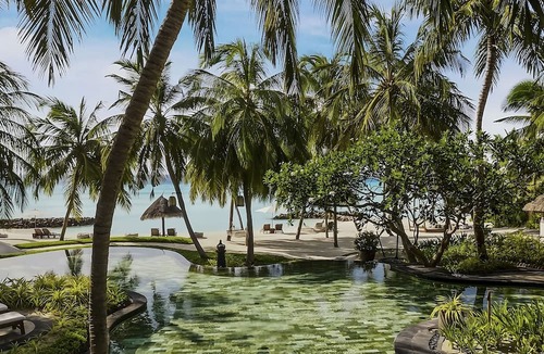 Reethi Rah Apartment | One&Only Reethi Rah, Grand Sunset Residence, Beach View From The Balcony!